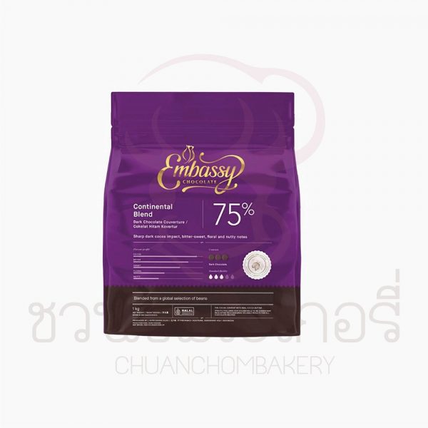 Embassy Continental Blend 75% 1kg รหัส 8994592016049